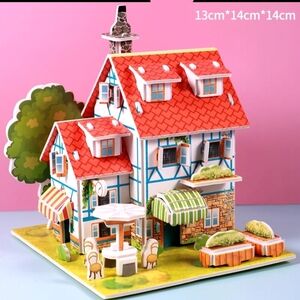Colorful 3D Puzzle House Model